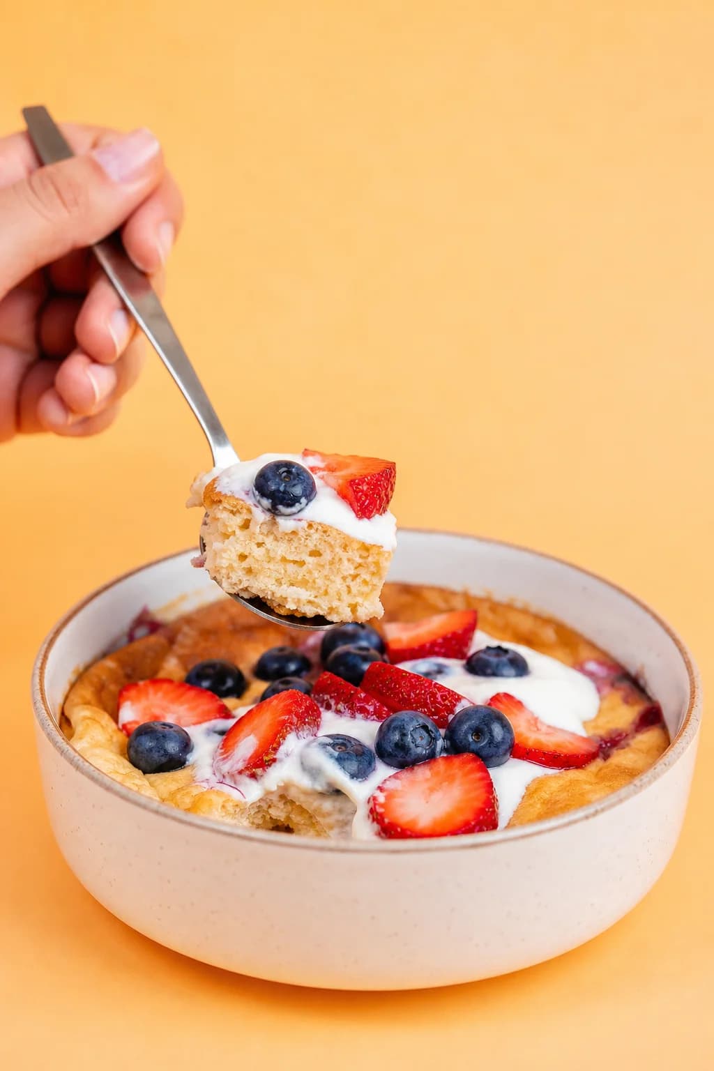 High protein pancake bowl