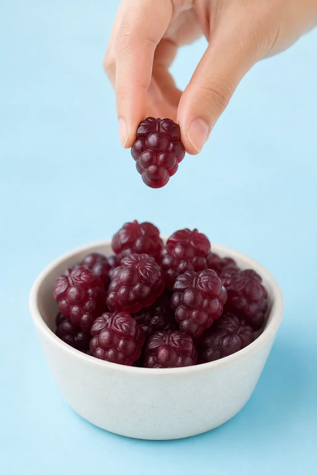 High-protein grape gummies