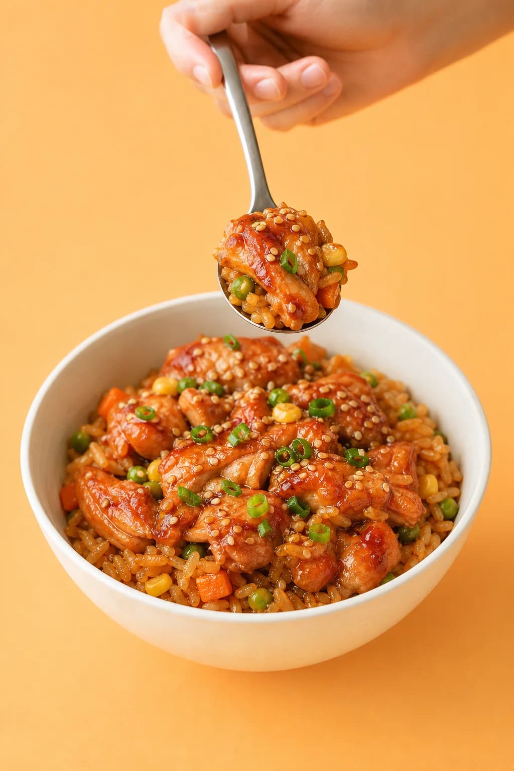 Gochujang chicken rice cooker bowl