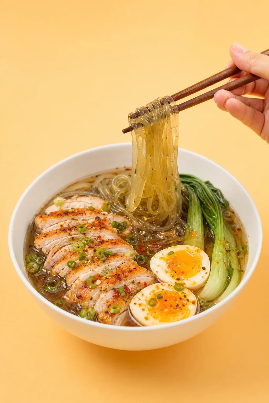 Kelp noodle chicken ramen