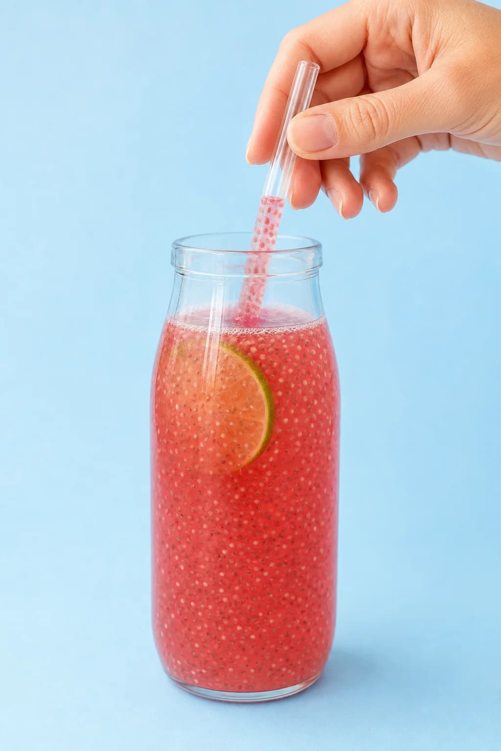 Chia rosé herbal tea